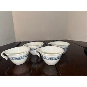 4 CORELLE OLD TOWN BLUE ONION Hook Handle Cups